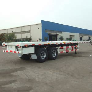 60ft B Double Interlink FlatBed Semi Trailer For Container And Tank