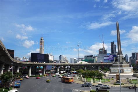 Transport Traffic In Victory Monument Bangkok Editorial Stock Image