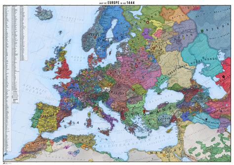 Europe 1444 Map By Ratkabratka On Deviantart