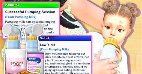 Sims Traits, Pumping Milk, Top Mods, Sims 4 Game Mods, Water Birth ...