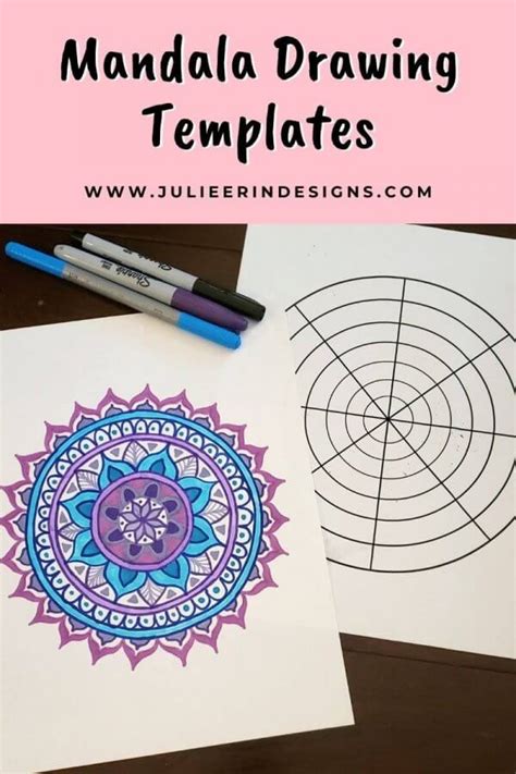 Mandala Drawing Templates - Julie Erin Designs