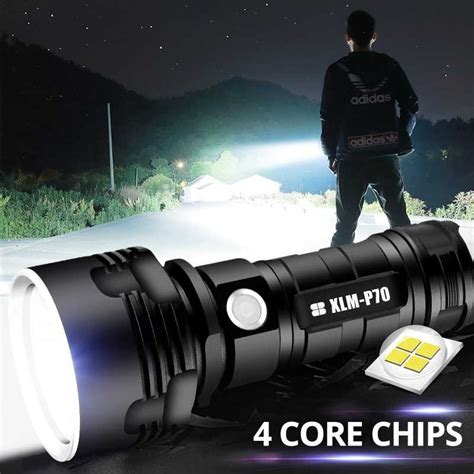 Jual TaffLED Senter LED USB Rechargeable L2 XHP50 25W 1000 Lumens