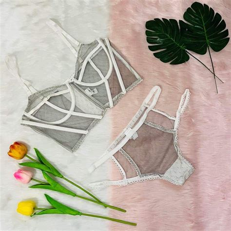 SHEIN Mesh See Through Lingerie Set Women S Fashion Undergarments Loungewear On Carousell