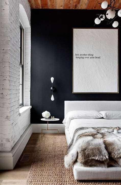 Dark And Dramatic Give Your Bedroom A Glam Makeover With Black Accent