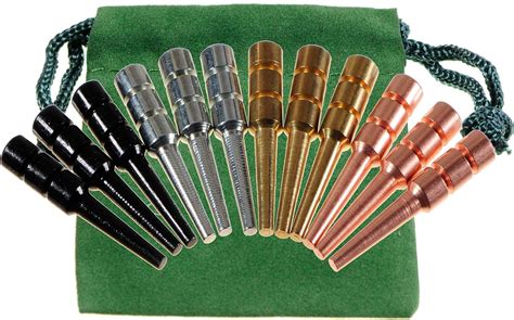 Premium Metal Cribbage Pegs Set Of 12 In Four Different