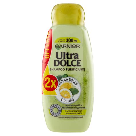 Garnier Shampoo Ultra Dolce Argilla E Cedro Shampoo Per Capelli Che