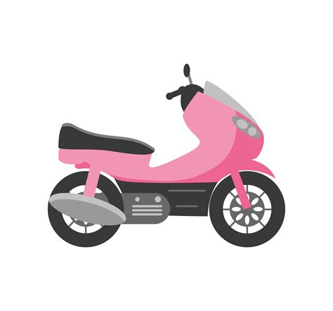 pink transport motorcycle 4227638 Vector Art at Vecteezy