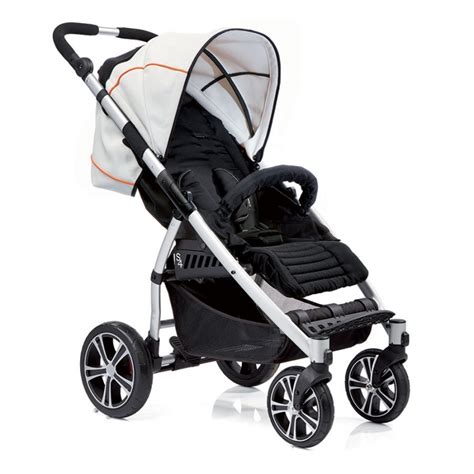 Прогулочная коляска Gesslein S4 Air+ SCHWARZ/WEISS/ORANGE — купить в ...