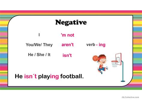 Present Continuous Grammar Guide English Esl Powerpoints