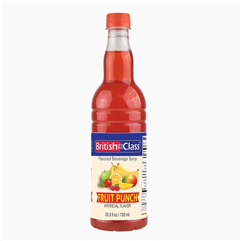 British Class Fruit Punch Syrup Cool Runnings Foods