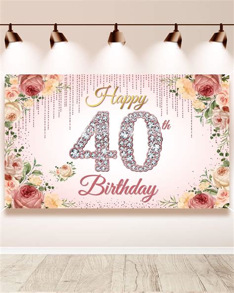 Amazon Htdzzi Th Birthday Decoration Women Happy Th Birthday