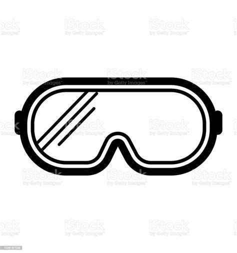 Safety Glasses Icon Vector Isolated On White Stock Illustration Download Image Now Carpenter