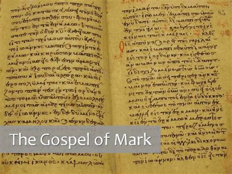 Keys To Understanding The Gospel Of Mark DavidSpell