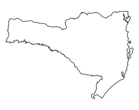 25 Desenhos Do Mapa De Santa Catarina Para Imprimir E Colorir