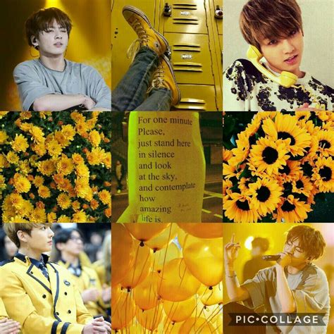 Yellow BTS Aesthetic Wallpaper For Laptop