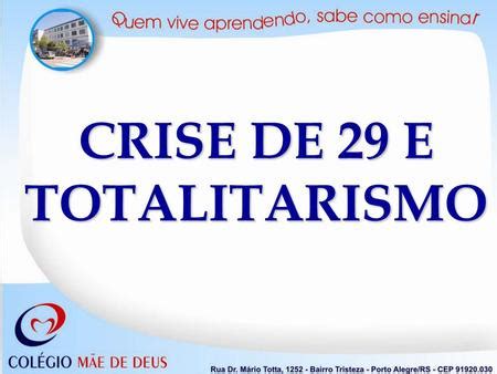 A crise de 29 e a Grande Depressão ppt carregar