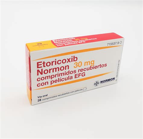 Etoricoxib Normon Efg Mg Comprimidos Recubiertos Blister Al Pvc