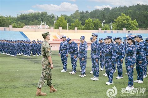 中国海洋大学2022级本科生军事训练开训