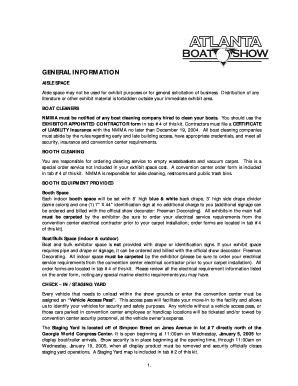 Fillable Online General Information Boating Fax Email Print Pdffiller