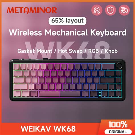 Weikav Wk Wireless Mechanical Keyboard Keys Rgb Hot Swappable Mechanical Keyboard For Pc