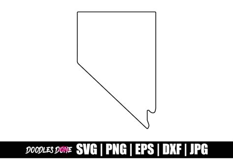 Nevada Outline Svg Png Eps Dxf  Files Clip Art Vector Cricut Cut File Instant