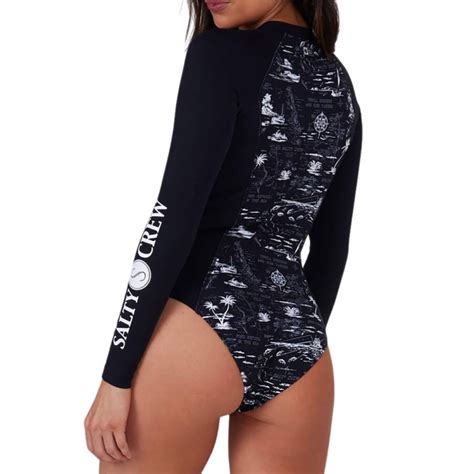 Salty Crew Deep Sea One Piece W Rashguard Black