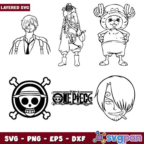 One Piece SVG Bundle Layered PNG EPS DXF – svgpan