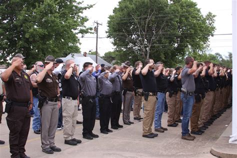 Kay NewsCow Law Enforcement And Firefighters Escort Capt Hargraves