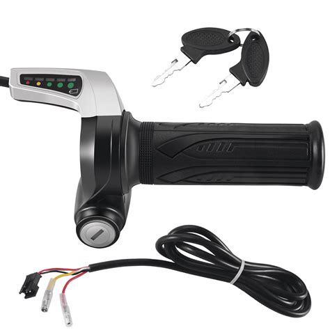 Qtmnekly Ebike Throttle 48v Electric Bicycle Throttle Handle Accelerator Throttle Grip Electric