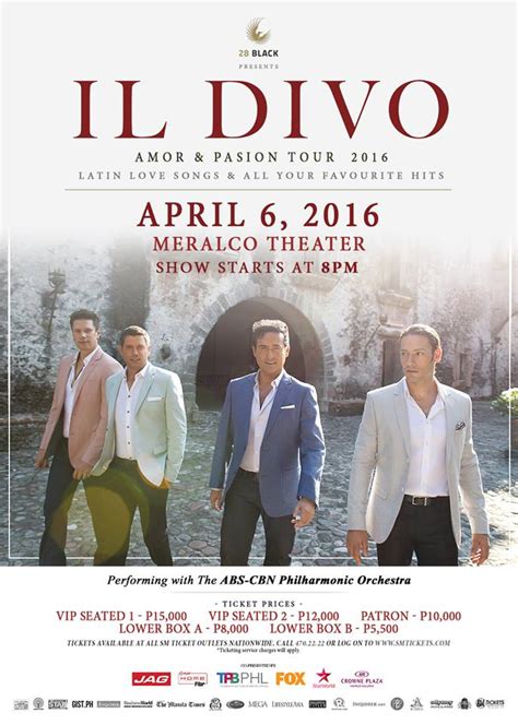 Il Divo Live in Manila 2016 - Philippine Concerts