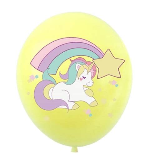 Balon Klasyczny Z Nadrukiem Na Urodziny Jednoro Ec Szt Unicorn