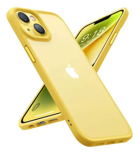 Funda Para Iphone 14 Rigida A Prueba De Golpes Amarilla Meses Sin Interés