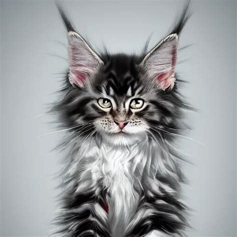 A Maine Coon Kitten Ultra Detailed Realistic Stable Diffusion