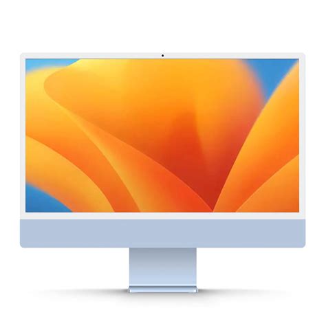 Refurbished 24 Inch Imac Apple M1 Chip With 8‑core Cpu And 7‑core Gpu Blue Imac 24