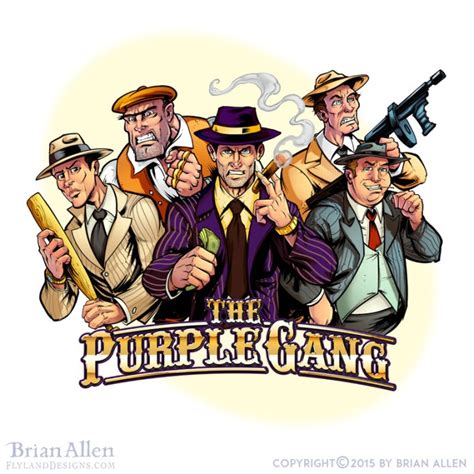 The Purple Gang - Flyland Designs, Freelance Illustration and Graphic ...