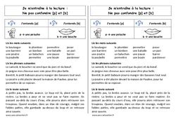 p b Son complexe confusion CE1 Cycle 2 Exercice évaluation