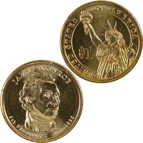 2008 D James Monroe Presidential Dollar BU Uncirculated $1 Coin