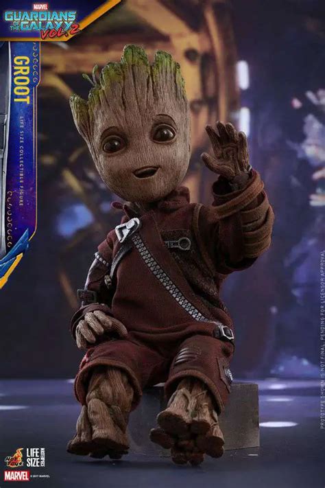Marvel Guardians Of The Galaxy Vol 2 Life Size Groot 11 Collectible Figure Hot Toys ToyWiz