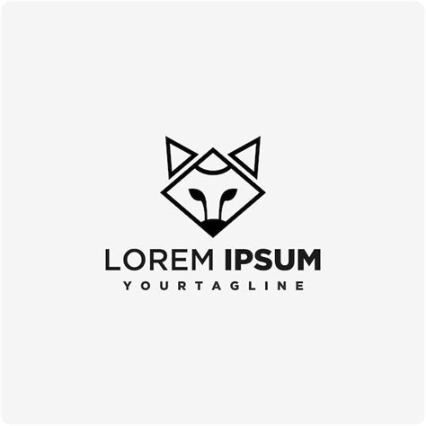 Premium Vector Wolf Head Logo Design Template Vector Image