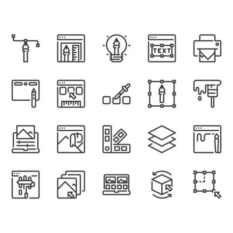 Graphic Design icon set 684129 Vector Art at Vecteezy