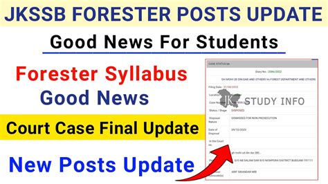 Jkssb Forester Court Case Update Jkssb Forester Syllabus 2023 Jkssb