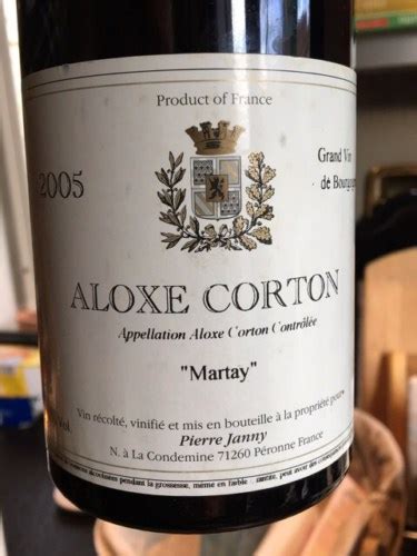 Pierre Janny Martay Aloxe Corton Vivino Us