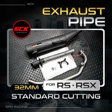 Exhaust SCK Racing 32mm STD Cuting For RS150 RSX150 Shopee Malaysia