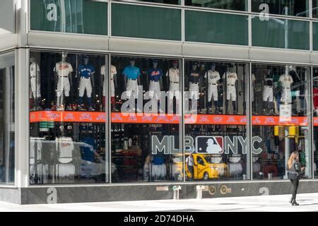 Mlb Nyc Flagship Retail Store Rockefeller Center New York City Usa