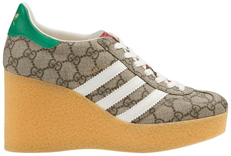 Buy Adidas X Gucci Wmns Wedge Gazelle Beige Gg Monogram 725655