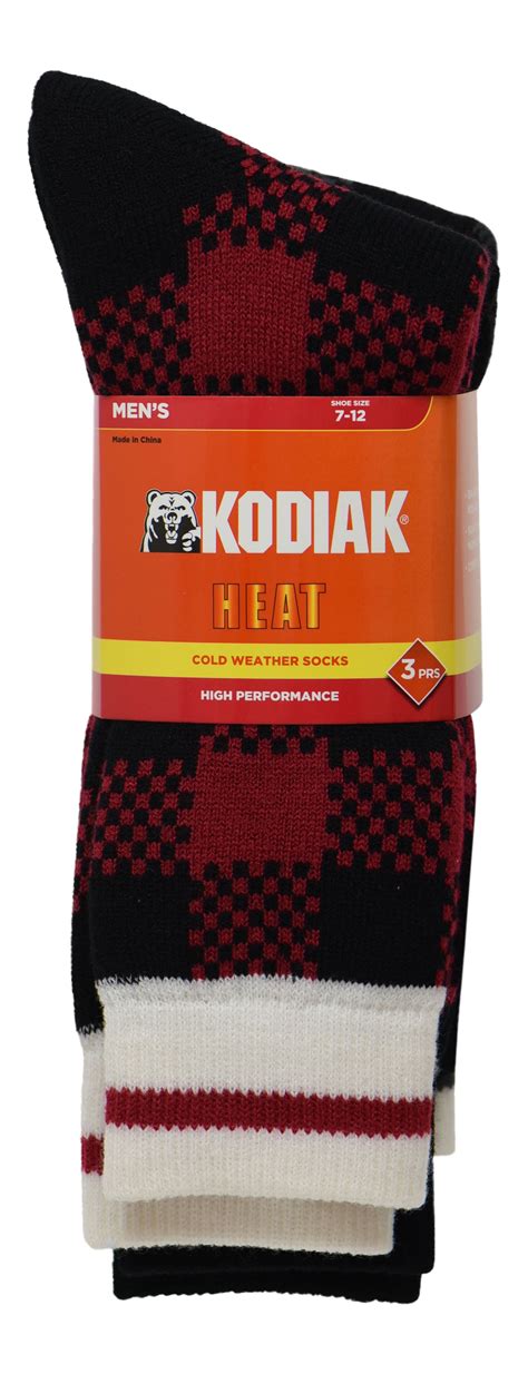 Mens Kodiak Thermal Wool Socks 3 Pack