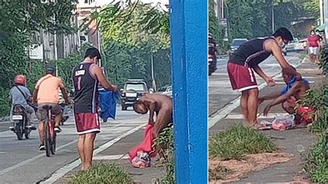 Naked Homeless Old Man Gets Food Clothes From Good Samaritans PEP Ph
