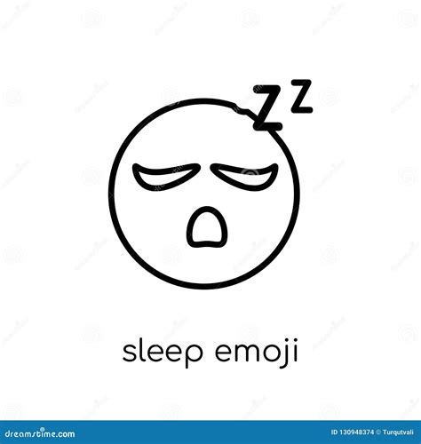 Sleep Emoji Icon From Emoji Collection Stock Vector Illustration Of