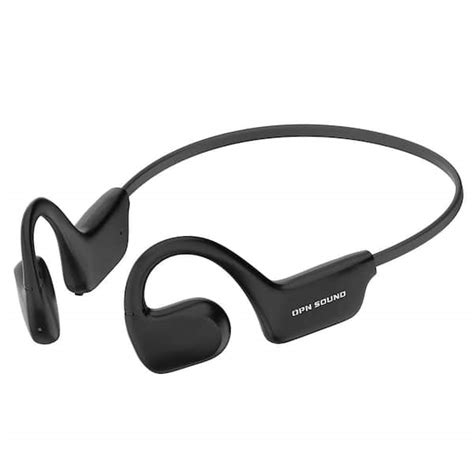 Opn Sound Osso Black Wireless Bluetooth Bone Conduction Over The Ear Headphones Os1000bc The