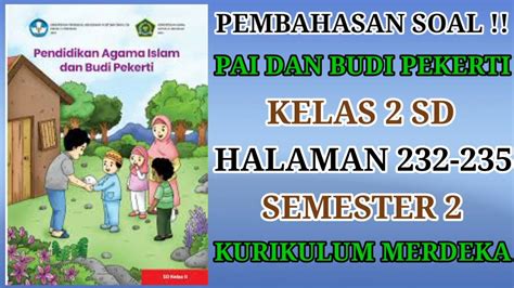 Jawaban Pai Kelas Halaman Kurikulum Merdeka Youtube